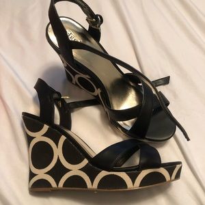Black and white circle wedges